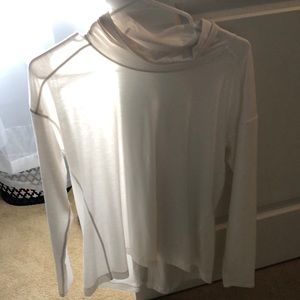 White Lululemon turtle neck shirt